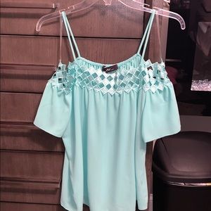 Tiffany blue blouse